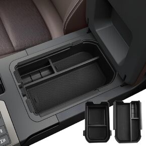 SHAOHAO Center Console Organizer Compatible with 2024 2025 Toyota Land Cruiser Accessories Armrest Insert Organizer 2024 2025 Land Cruiser Double Layer Stroage Box Organzier Insert Tray Easy Removal