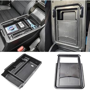 Center Console Organizer Compatible with Honda CRV 2023 2024 2025 and Hidden Storage Box Interior Accessories, CR-V Armrest Organizer Insert Tray Coin Holder, Black
