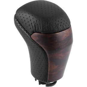 Car Automatic Gear Stick Shift Knob Gear Shift Knob Stick Shifter for Toyota Tacoma 2016-2021 Highlander 2014-2019 Black Gold Tone Wood Grain