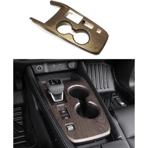 Car Accessories Fit for Nissan Rogue 2021-2024 ABS (Peach Wood) Interior Gear Shift Knob Console Panel Cover Trim 1PC Set（Without Media Drive Control Knob）