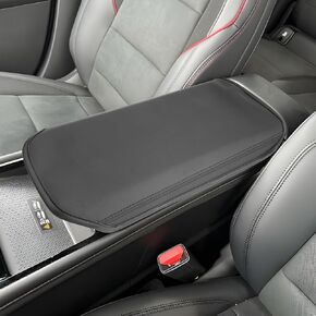 SXCY for 2019-2024 Chevy Blazer Armrest Cover for Chevrolet Blazer 2024 Accessories 2019-2022 2023 2024 Blazer Center Console Cover 2024 Blazer Middle Console Cover (Leather Cover Gray Line)
