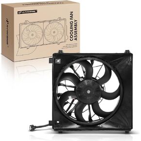 A-Premium Left Engine Radiator Cooling Fan Assembly Compatible with Select Tesla Models - Model S 2012-2020 - Replace# 600761400D 6007614-00-D