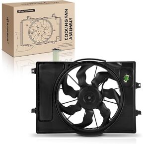 A-Premium Engine Radiator Cooling Fan Assembly Compatible with Select Hyundai Models - Kona 2018 2019 2020 2021, 2.0L - Replace# 25380J9200