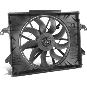 DNA MOTORING Factory Style Radiator Fan Assembly Compatible with 2019-2023 Ram 1500 5.7L/ 5.7L Hybrid, OEM-RF-0457