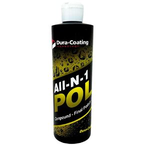 DURA-COATING TECHNOLOGY, All-N-1 Car Polish Cleans, Glazes and Protects All in One Step Car Polisher, Ideal for Painted Surfaces, Gel Coats and Fiber Glass, 16 Ounce Bottle Polish Cleaner