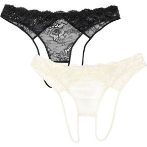 الذكية والمثيرة المرأة إغراء اللباس الداخلي الدانتيل Crotchless