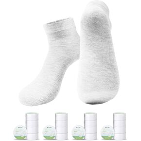 20 Pairs Disposable Pure Cotton Compression Socks for hiking, outdoor sports, business trip, travel, soft, comfortable and convenient