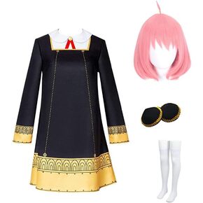 Lmetsky Anime Cosplay Costume Dress Suit Unifrom Outfit With Wig Halloween Party