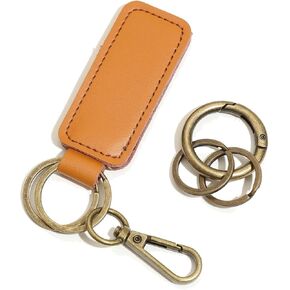 Genuine Leather Car Keychain,Leather Keychain,Leather Key Chain Holder for Men and Women Universal Keychain
