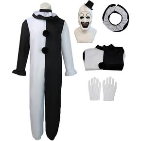 Art the Clown Costume Clown Cosplay Costume for Teens Adult men Halloween Outfits