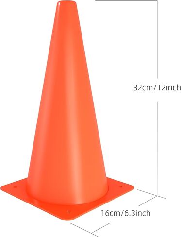 9 inch Soccer Training Cones for Outdoor Activity, Orange Traffic Cones,Plastic Sports Cones in Saudi Arabia