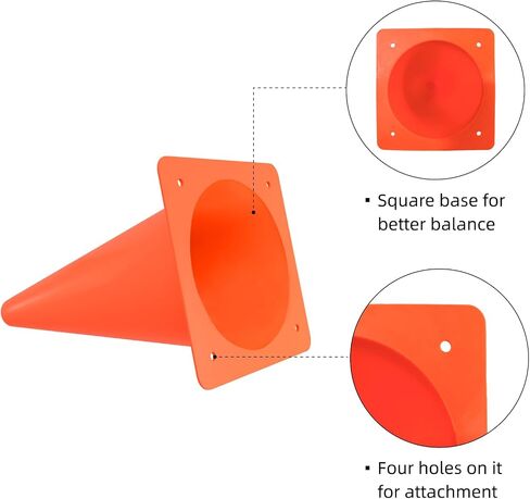 9 inch Soccer Training Cones for Outdoor Activity, Orange Traffic Cones,Plastic Sports Cones in Saudi Arabia