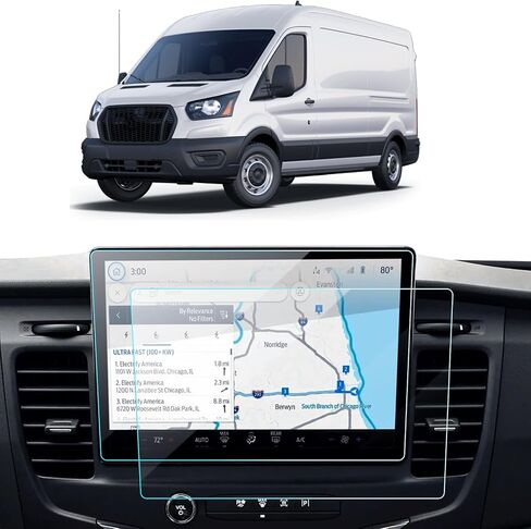واقي شاشة السيارة لـ 2024 2023 2022 2021 Ford F-150 (XL/STX/XLT/Lariat/Platinum/Limited/Tremor/Raptor/King Ranch) ملحقات SYNC4 واقي شاشة زجاج مقسى 12 بوصة in Saudi Arabia