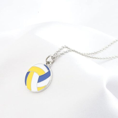 FUSTMW Volleyball Gifts Necklace Volleyball Player Gifts Volleyball Charm Necklace Volleyball Coach gifts for Volleyball Team Lover in Saudi Arabia