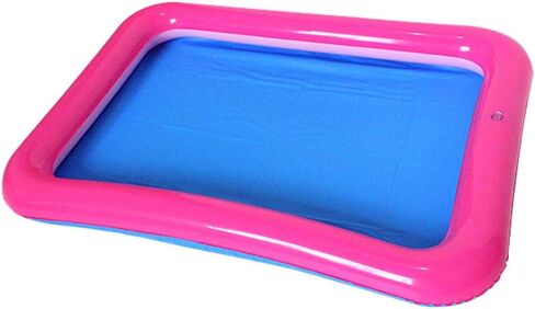 Topwon Inflatable Sand for Kids/Sand Tray/Sand Molds/Inflatable Sand/Portable Sand Tray/Sand Tray Lid/Gift (29.5×39.3Inch, Random Color) in Kuwait