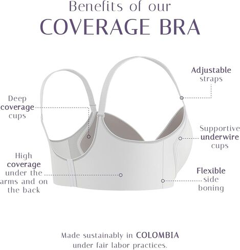 T-Shirt Everyday Support Bra - Underwire Bras for Women Full Coverage in Saudi Arabia