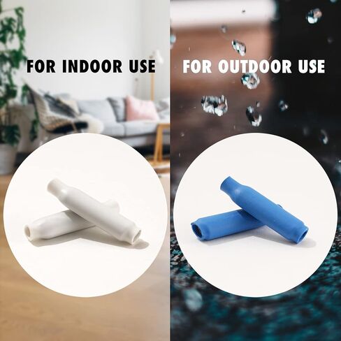 Low Voltage B Connectors Wire Splices Gel Filled, Waterproof Electrical Wire Crimp Bean Type Cable Connector for Outdoor Telephone Phone Security Lighting - Blue 300 pcs in Saudi Arabia