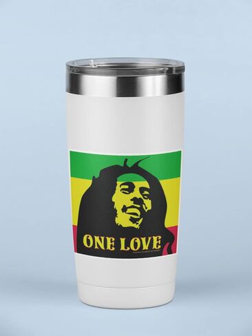 One Love Bob Marley Reggae Rasta Colors Small Bumper Sticker Decal for Cars, Laptops, Bikes, Helmets, Skateboards, Lockers 3.38-by-3.13 Inches (Vinyl Sticker) in Kuwait