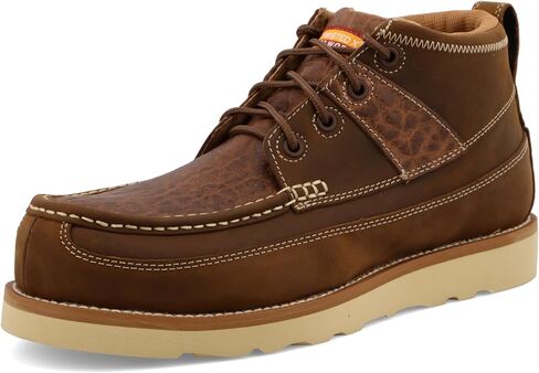 حذاء Twisted X للرجال مقاس 4 بوصات بنعل عريض، مقدمة مستديرة نانو مع نعل خلوي، سرج متعثر وكونياك، 7.5 واط in Kuwait