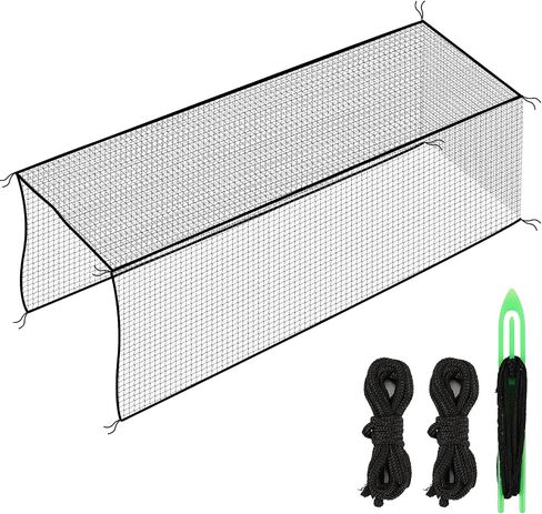 Baseball Softball Backstop Nets, 10 * 15Feet Heavy Duty Sports Nets with 12pcs Spring Snap and 4pcs Carabiner, Sports Netting for Backyard, Ball Stop, Barrier Net in Saudi Arabia