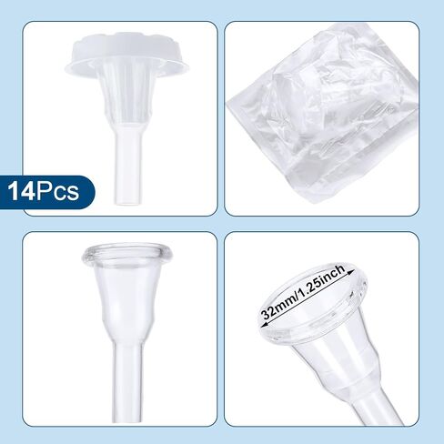 21 Pcs Male External Catheter Kits Include 14 Condom Catheters External Self-Seal 30mm 6 1000ml Urine Leg Bag Anti Slip Foley Catheter Stabilization Holder Straps for Fast and Easy Draining in Saudi Arabia