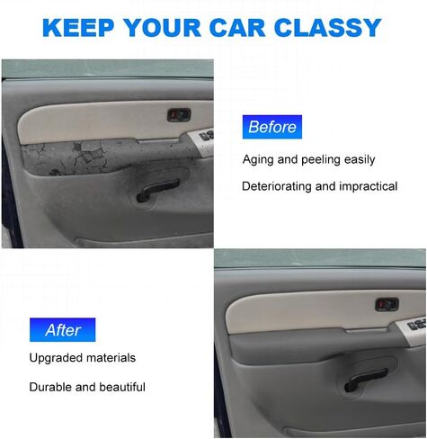 JDMON Front Left Driver Interior Door Armrest Handle Replacement for 1999-2006 Chevy Suburban Avalanche Tahoe GMC Yukon Cadillac Escalade Replacement for 88981547 15703701 15703702 88981548 Dark Gray in Saudi Arabia