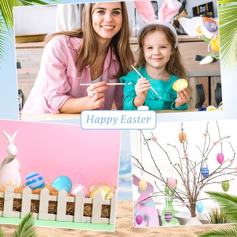 Valentines Day Decor Tree Decorations Set, 108 PCS Hanging Ornaments for Valentine's Day St Patricks Easter, Romantic Decor Glitter Heart Shamrock Easter Egg for The Home Wedding Dinner Gifts Table in Saudi Arabia