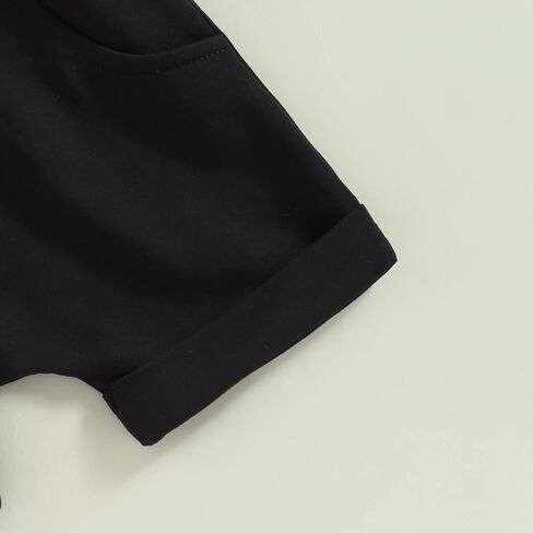 ملابس صيفية للأطفال الرضع من الأولاد مطبوع عليها حروف بأكمام قصيرة تي شيرت علوي شورت ملفوف مطاطي ملابس أطفال حديثي الولادة لطيفة in Kuwait