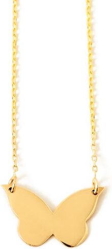 قلادة الفراشة GELIN من الذهب الخالص عيار 14 قيراط | هدية عيد الميلاد للنساء in Kuwait