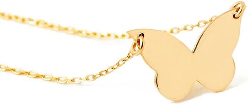 قلادة الفراشة GELIN من الذهب الخالص عيار 14 قيراط | هدية عيد الميلاد للنساء in Kuwait