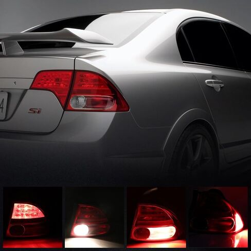 Tail Light Compatible With 2006 2007 2008 Honda Civic 4-Door Sedan/Hybrid Replace:33501SNAA02 in Saudi Arabia