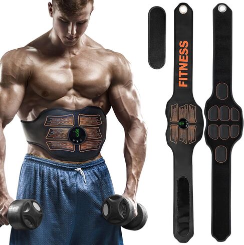 FDA Cleared - MHD TENS Muscle Stimulator - Dual TENS & PMS Functions, 12 Programs for Easy Abs Muscle Stimulation and Activation, Home Gym Use in Saudi Arabia