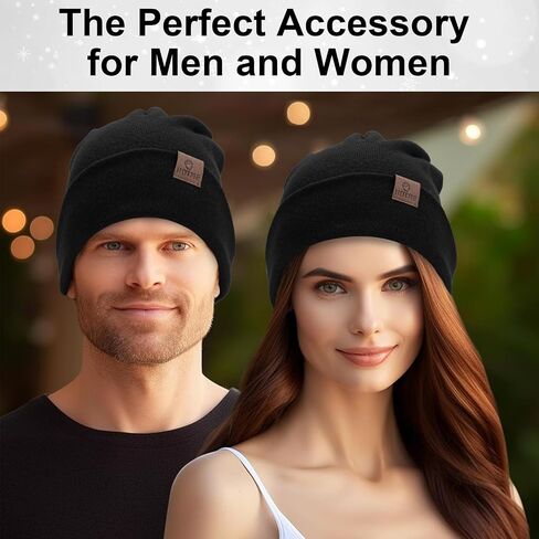 XXL Oversized 100% Merino Wool Beanie Hat for Men & Women, Extra Large Warm Winter Cap for Big Heads, Stretchy Knitted Cap in Kuwait