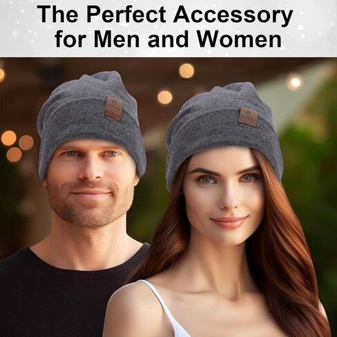 XXL Oversized 100% Merino Wool Beanie Hat for Men & Women, Extra Large Warm Winter Cap for Big Heads, Stretchy Knitted Cap in Kuwait