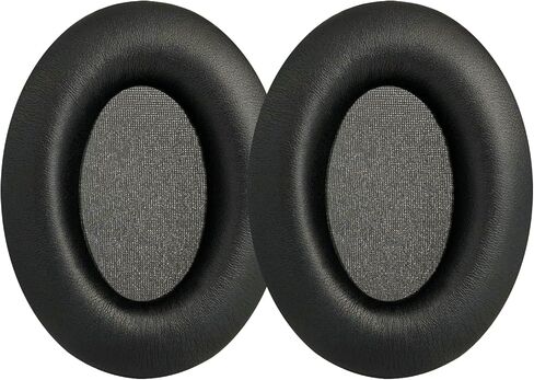 وسائد أذن بديلة لسماعات الرأس Sony WH-1000XM3، (WH1000XM3) فوق الأذن، وسادات الأذن مع جلد بروتين أكثر نعومة، وإسفنج ذاكرة عازل للضوضاء (أسود) in Saudi Arabia