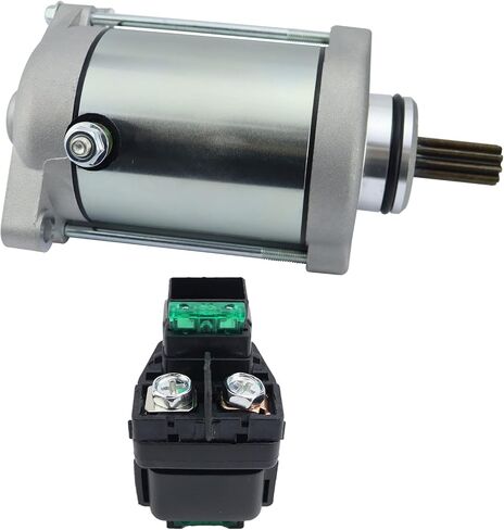 Starter Motor & Solenoid Relay for Arctic Cat 500 Auto/Manual 2004-2009, 650 H1 Auto 2005-2007, Prowler XT 650 H1 Auto 2006-2007, Prowler 650 H1 Auto 2007, 3545-024 3545-015 0825-014 0825-001 in Kuwait