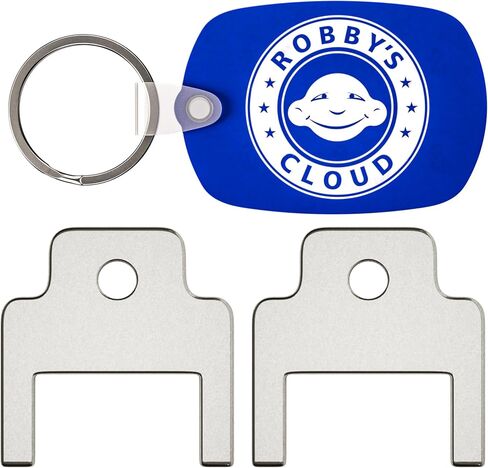 Dispenser Key Replacement for Georgia Pacific #50413 - Also Known as #13 for Georgia Pacific Jumbo Roll Bath Tissue Dispensers - 1 Robby’s Cloud Keychain Included (2 Pack) in Saudi Arabia