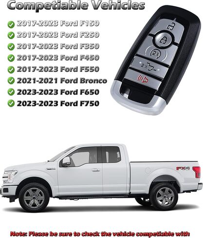 Smart Key for Ford SUV, Alliskeys Proximity Remote Control Key Fob Replacement for Ford SUV 2018-2020, Lincoln Corsair Nautilus Aviator Navigator 2020-2023 M3N-A2C93142600 164-R8198 5-Button SUV in Kuwait