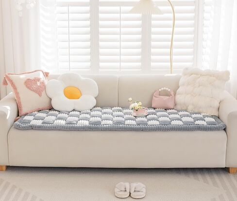 Couch Cover for Dogs Washable, Pet Couch Covers for Sofa, Anti Slip Friendly Sofa Cover Pet Bed Mat Couch Cushion for Large Dogs (Grey, 27.6x70.9 inch) in Saudi Arabia