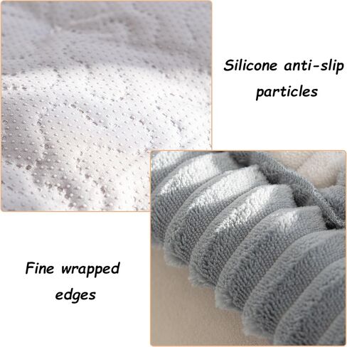Couch Cover for Dogs Washable, Pet Couch Covers for Sofa, Anti Slip Friendly Sofa Cover Pet Bed Mat Couch Cushion for Large Dogs (Grey, 27.6x70.9 inch) in Saudi Arabia