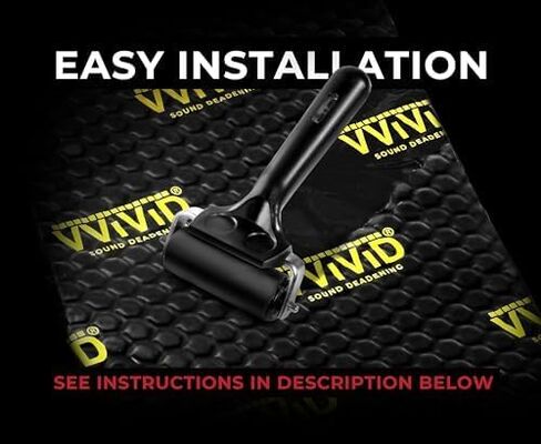 VViViD Premium Double Density Car Sound Deadening Mat, 2mm Thick Butyl and Foil Audio Insulation and Dampening (10 Sq/Ft) in Saudi Arabia