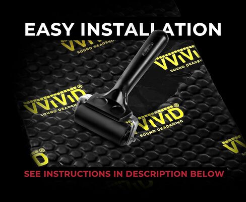 VViViD Premium Double Density Car Sound Deadening Mat, 2mm Thick Butyl and Foil Audio Insulation and Dampening (10 Sq/Ft) in Saudi Arabia