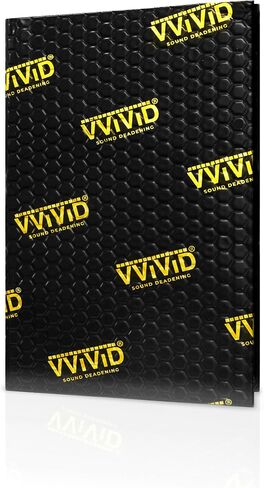 VViViD Premium Double Density Car Sound Deadening Mat, 2mm Thick Butyl and Foil Audio Insulation and Dampening (10 Sq/Ft) in Saudi Arabia