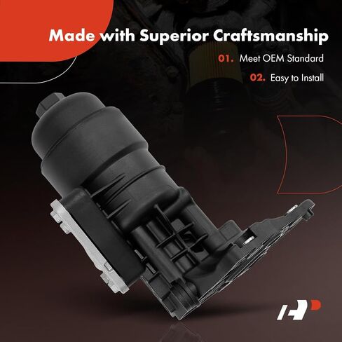 A-Premium Oil Filter Housing Cap Assembly Compatible with Kia Sorento 11-18, Sedona 11-12/14-18, Cadenza 14-16 & Hyundai Santa Fe 10-18, Santa Fe XL 13-19, Azera 12-17, 3.3L 3.5L in Saudi Arabia