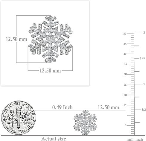 Dazzlingrock Collection 0.35 Carat (ctw) Round White Diamond Snowflake Stud Earrings for Women in 925 Sterling Silver in Kuwait