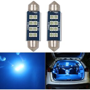 42MM 41MM 212-2 2112 6411 578 LED Festoon Interior Bulbs Ice Blue C5W 239 569 212 2122 214-2 with Canbus Error Free for Dome Map Courtesy Marker Light 2 Pack