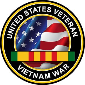 ProSticker 1070 (One) 4" Military Series United States Veteran Vietnam War Decal Sticker