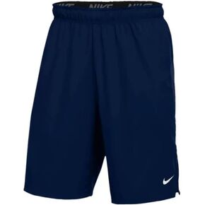 Nike Team Men's DRI-FIT Flex Woven Short (NO Pockets) nkDJ8693 419 Size X-Large Navy/White