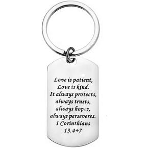 Love Keychain Gift for Husband Wife Anniversary Birthday Boyfriend Girlfriend Jewelry for Him Her Women Men