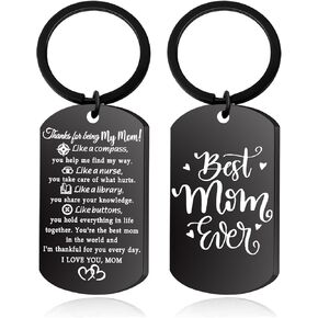 Adults Stocking Stuffers for Mom Best Stocking Stuffer for Womens Stocking Stuffers Ideas for Moms from Daughter Thank You Mother Appreciation Keychain for Mother’s Day